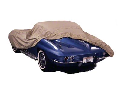 Covercraft Custom Car Covers Flannel Car Cover with 1 Mirror Pocket; Tan (69-70 Mustang Sportsroof, Excluding GT350 & GT500)