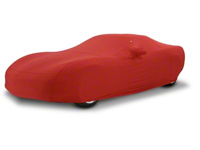 Covercraft Custom Car Covers Form-Fit Car Cover with 1 Mirror Pocket; Bright Red (69-70 Mustang Sportsroof, Excluding GT350 & GT500)