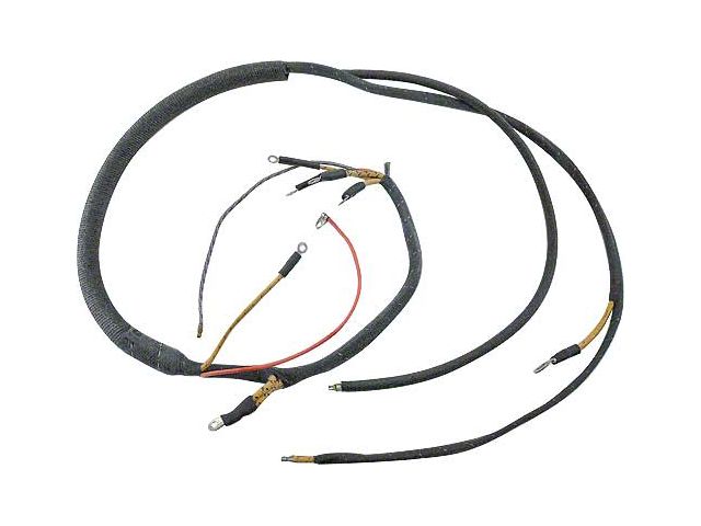 Cowl Dash Wiring Harness - 2 Terminal Amp Gauge - 4 Cylinder Ford Model B, Ford Commercial Truck, Sedan Delivery & Station Wagon