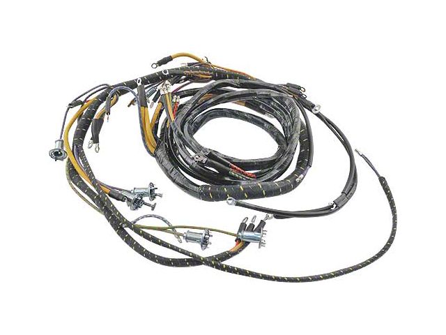 Cowl Dash Wiring Harness - Amp Gauge Loop Style - 6 Cylinder - Ford Passenger