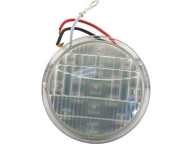Cowl Lamp Lens Insert - Clear With 15 Amber LEDs - 12 Volt - Ford