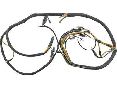 Cowl Wiring Harness - 3 Brush Generator - Amp Gauge Loop Style - Ford Standard Passenger