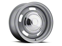 Cragar 344 Rally Series Silver Wheel; 15x8; -6mm Offset (67-69 Firebird)