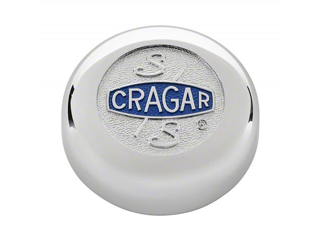 Cragar Chrome S/S Vintage Flat Replacement Center Cap