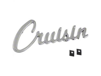 Cruisin Script Emblem, Chrome, 1962-1979