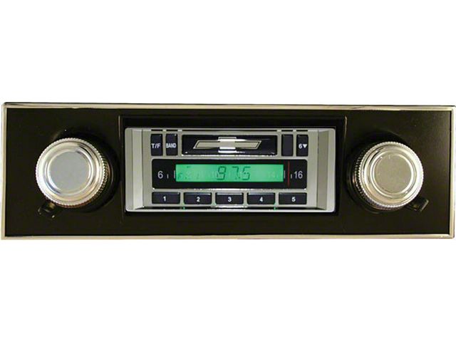 Custom Autosound Stereo,USA-230, Black Face,200 Watt Radio,67-68