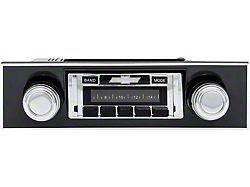 Custom Autosound Camaro AM / FM Stereo Radio, USA-630, With Black Bezel 1967-1968