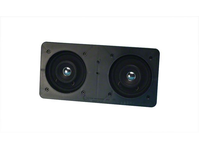 Custom Autosound Speaker,Dash Dual w/o A/C,67-69