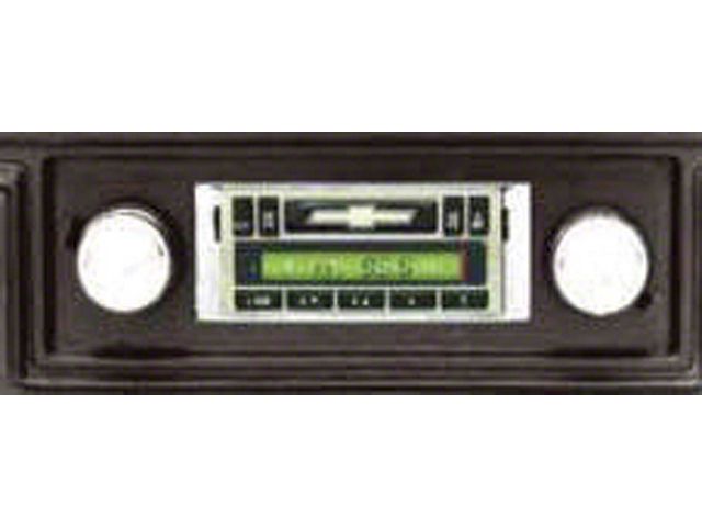 Custom Autosound Camaro USA-230 Radio, Black Face 1970-1977