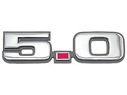 Fender Emblem/ Chrome. 5.0/ Adhesive Backed