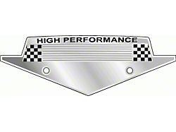 Custom Fender Emblem - High Performance - Chrome With A Black Painted Checkered Flag Effect (63-65 Falcon)