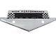 Custom Fender Emblem - High Performance - Chrome With A Black Painted Checkered Flag Effect - Fits Behind The 289 Or 302 V Emblem