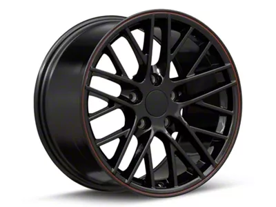 CV08A Gloss Black Wheel; Rear Only; 18x10.5; 56mm Offset (93-02 Firebird)