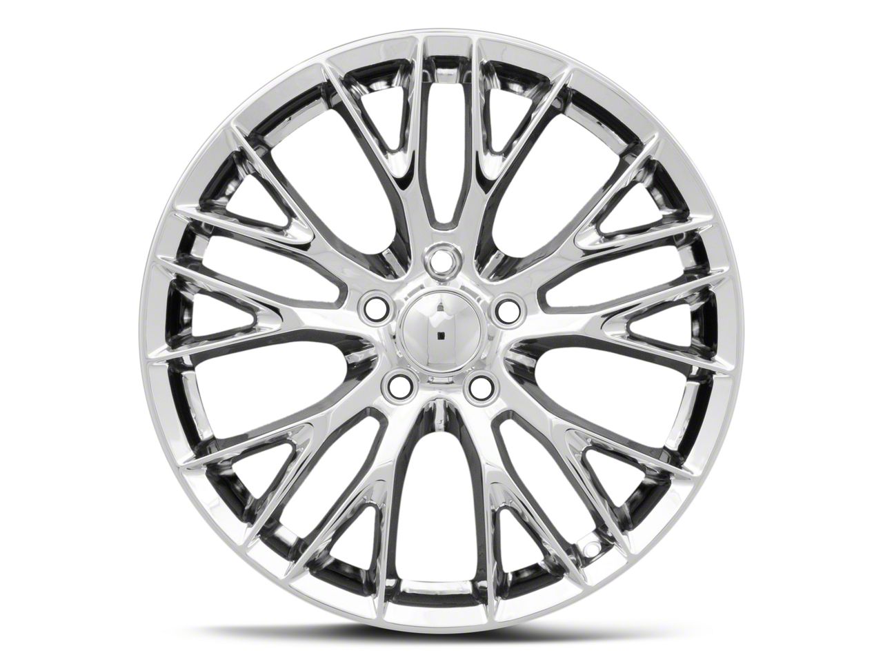 きゃりめろ Ecklers CV22 Chrome Wheel; Rear Only; 18x10.5; 56mm Offset (93-02