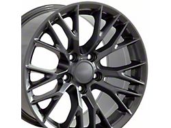 CV22 Gunmetal Wheel; Rear Only; 18x10.5; 56mm Offset (93-02 Firebird)