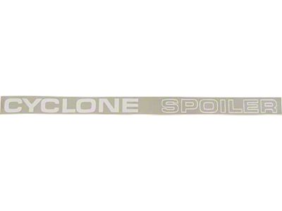 Cyclone Spoiler Quarter Panel Decals - White - Comet & Montego