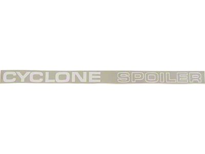 Cyclone Spoiler Quarter Panel Decals - White - Comet & Montego