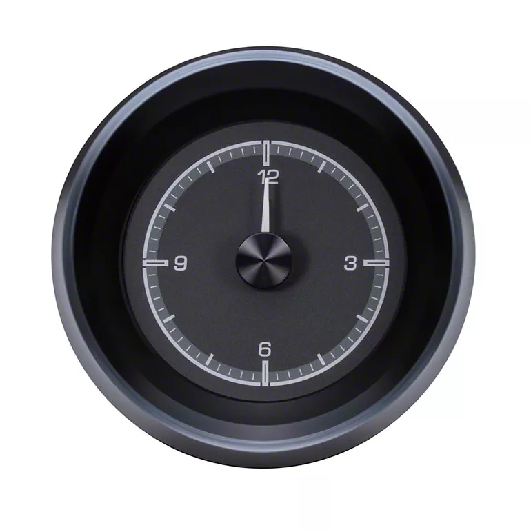 Dakota Digital Clock for HDX Instrument Gauge System; Black Face HLC ...