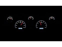 Dakota Digital VHX Instrument Gauge System; Black Alloy Face with White Display (67-68 Mustang)