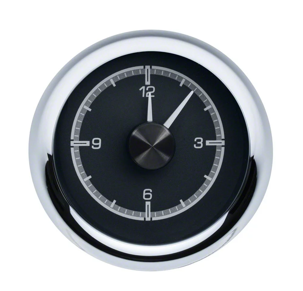Dakota Digital Clock for HDX Instrument Gauge System; Black Face HLC ...
