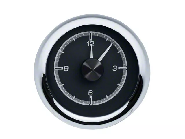 Clock Face Components Dakota Digital Clock for HDX Instrument Gauge System; Black Face HLC ...