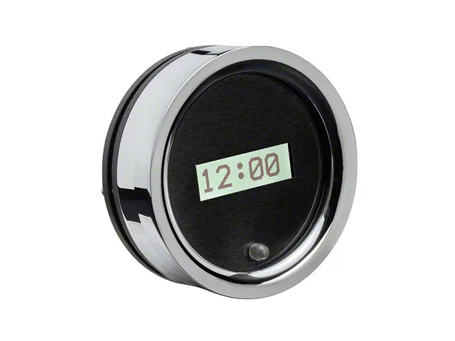 Digital Clock Time Face Dakota Digital Digital Clock for VHX Instrument Gauge System; Black ...