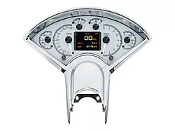 Clock Face Components Dakota Digital Clock for HDX Instrument Gauge System; Silver Face HLC ...