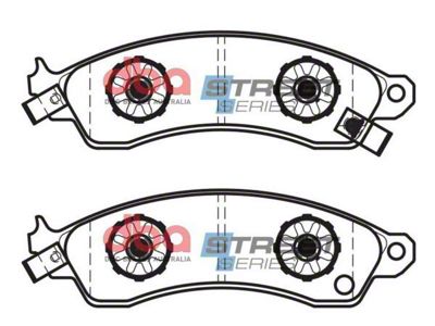DBA Street Series Ceramic Brake Pads; Front Pair (88-96 Corvette C4)