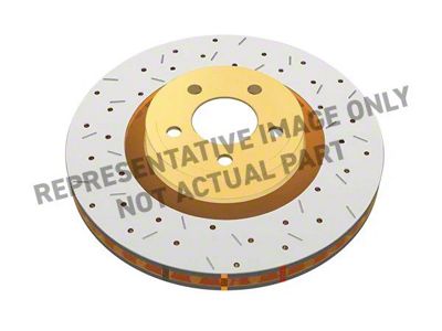 DBA 4000 Series XS Cross Drilled and Slotted Rotor; Front (98-02 Firebird)