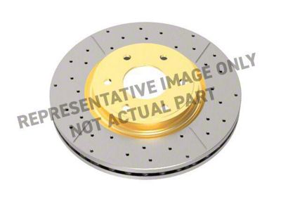 DBA Street Series XGold Cross Drilled and Slotted Rotor; Front (98-02 Firebird)