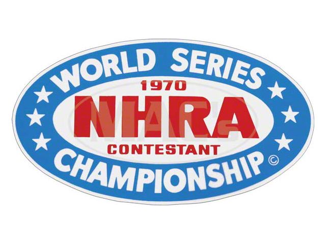 Decal - 1970 NHRA World Series Contestant