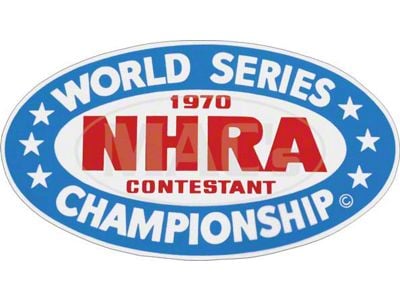Decal, 1970 NHRA World Series Contestant