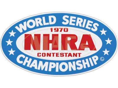 Decal - 1970 NHRA World Series Contestant