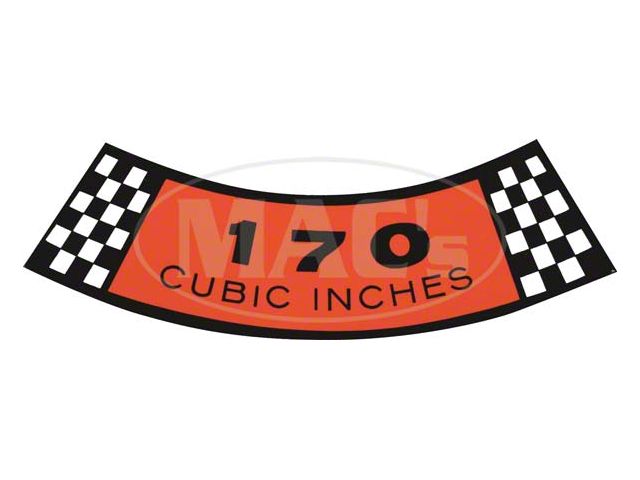 Decal - Air Cleaner - 170 Cubic Inches - Comet & Montego
