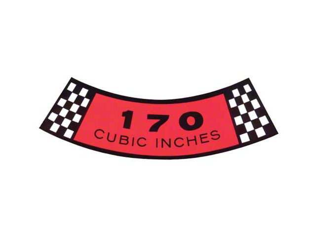 Decal - Air Cleaner - 170 Cubic Inches - Falcon