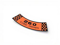 Decal - Air Cleaner - 260 Cubic Inches (62-64 Falcon)