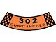 Decal - Air Cleaner - 302 Cubic Inches - Falcon