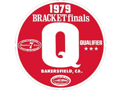 Decal - Bakersfield 1979 Bracket Finals Qualifier