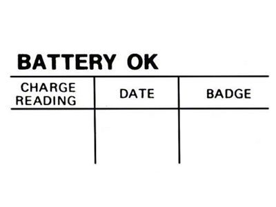 Decal - Battery Test OK - Comet & Montego
