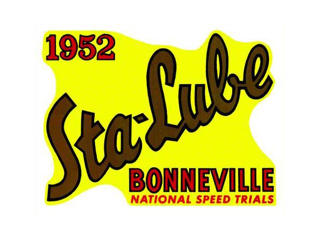 Decal - Bonneville Sta-Lube - Window