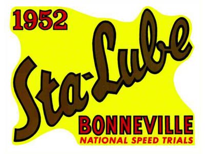 Decal - Bonneville Sta-Lube - Window