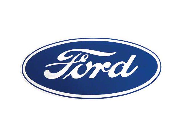 Decal - Ford Oval - 17 Long - Clear Background