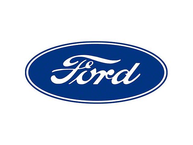 Decal - Ford Oval - 3-1/2 Long - Blue Oval On White Background