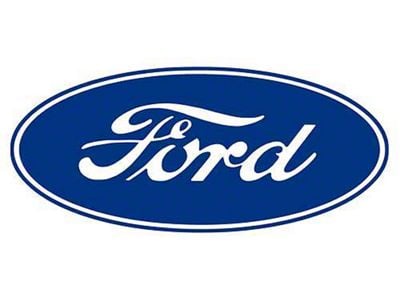 Decal - Ford Oval - 9-1/2 Long - Blue Oval On White Background