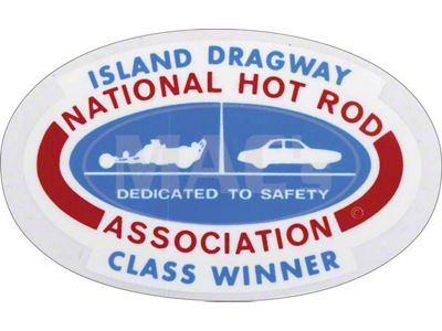 Decal - Island Dragway NHRA Class Winner - Window