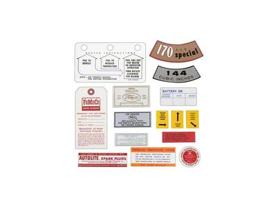 Decal Kit - 144 6 Cylinder - 13 Pieces - Falcon