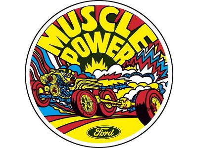 Decal - Muscle Power - Inside Window - 5