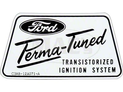 Decal - Transistorized Ignition Shield
