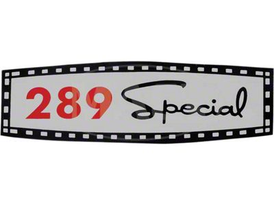 Decal - Valve Cover - 289 Special