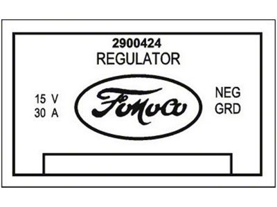 Voltage Regulator Decal